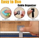 20PCS - Releasable Cable Organizer (Gray Color) - Image 6