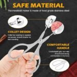 Stainless Steel Meat Baller, None-stick Meatball Scoop Ball Maker - Image 3