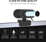 ⁦Pro 1080p Full HD Webcam with Auto Focus & Microphone – USB Computer Camera for Streaming & Video Calls (PC/Mac)⁩ - الصورة ⁦5⁩