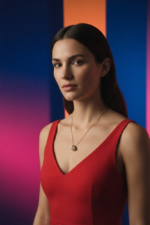 Close-up of Kate Spade Double Knot Pave Pendant with cubic zirconia stones