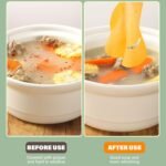 White round oil-absorbing paper mats placed under fried snacks on a plate.