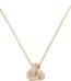Close-up of Kate Spade Double Knot Pave Pendant with cubic zirconia stones
