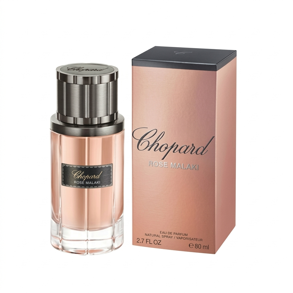 chopard-rose-malaki-eau-de-parfum-80ml-perfume-box-and-bottle Chopard Rose Malaki Eau De Parfum 80ml perfume bottle with original packaging box