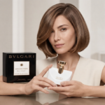 Elegant white bottle of Bvlgari Splendida Patchouli Tentation Eau de Parfum