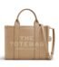 Marc Jacobs The small tote bag in camel full-grain leather with top handles.