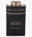 Bvlgari Man In Black 100ml matte black perfume bottle with gold accents.