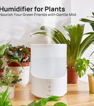 Clarston 2.5L cool mist humidifier for bedroom and nursery with glowing night light