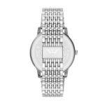 Emporio Armani men's watch and bracelet gift set featuring a green sunray dial.