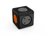 Black Allocacoc PowerCube Extended Remote with 1.5m cable and docking mount.