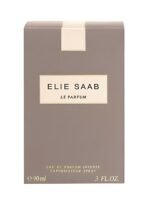 Clear jewel-cut glass bottle of Elie Saab Le Parfum Eau de Parfum 90ml.