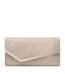 Jimmy Choo Emmie clutch in premium leather with signature hardware and chain