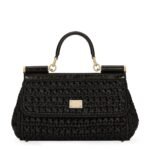 Front view of the Dolce & Gabbana Elongated Sicily handbag with top handle in vintage color