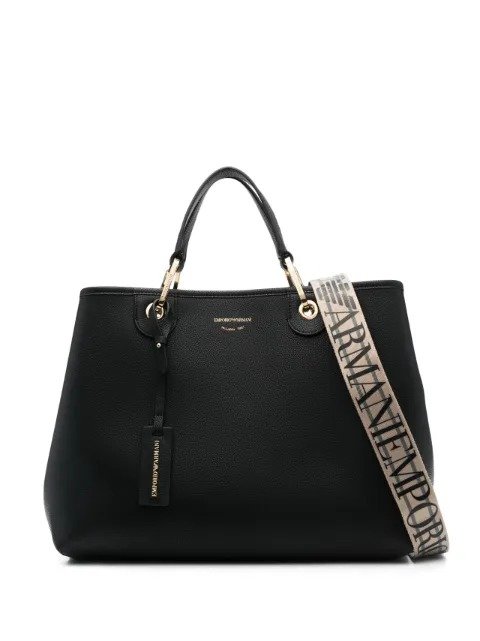 Small Emporio Armani MyEA Shopper bag in synthetic leather with top handles.